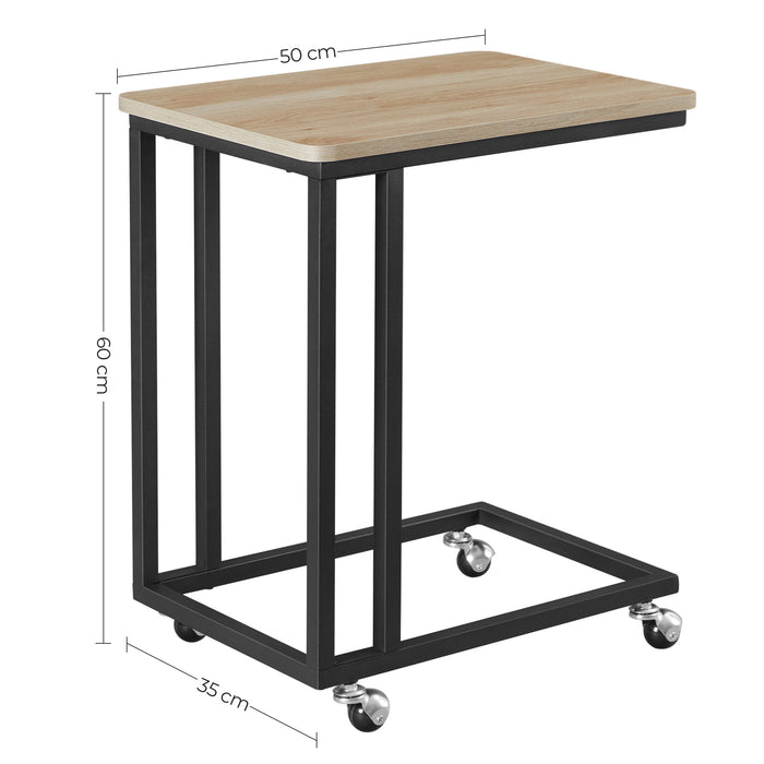 ACAZA Bijzettafel Lichte eik