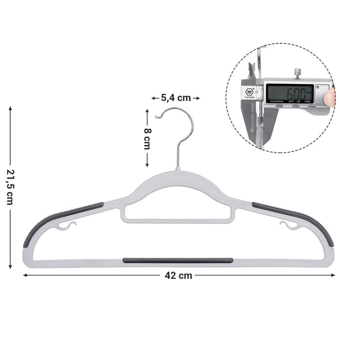ACAZA Kledinghanger Grijs  - 30 st.