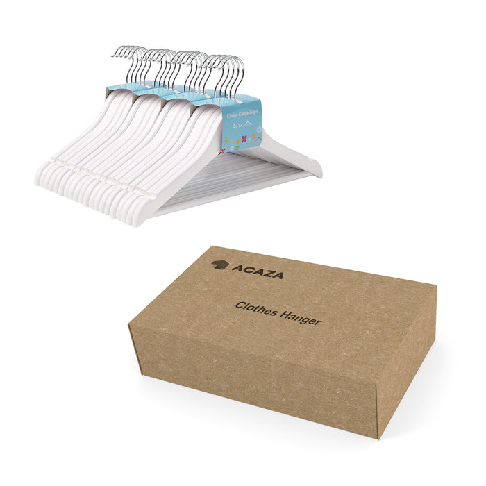 ACAZA Kinder Kledinghanger Wit  - 20 st.