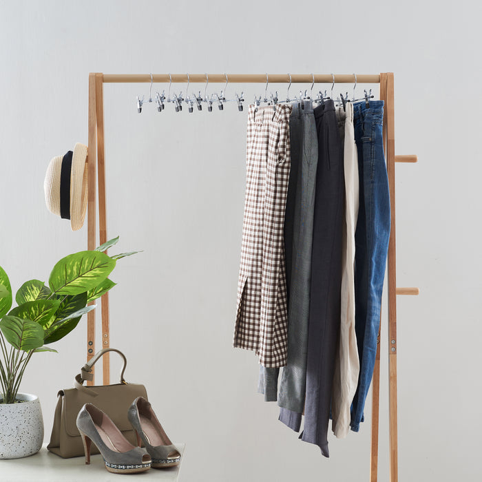 Antislip Broekhangers met Knijpers voor Heren of Dames - 30 stuks Kleding Hangers met Klemmen - Broek en Rok Houder - 31cm