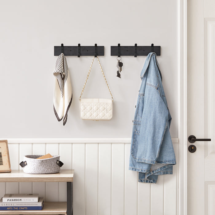 ACAZA Wandkapstok Zwart