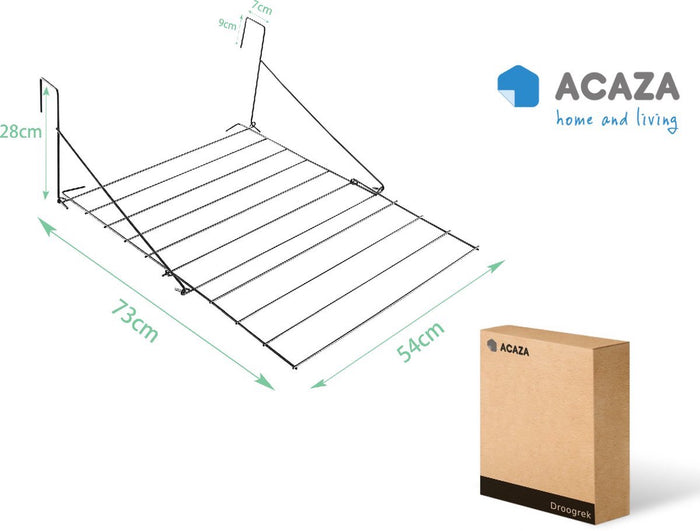 ACAZA Droogrek Zwart