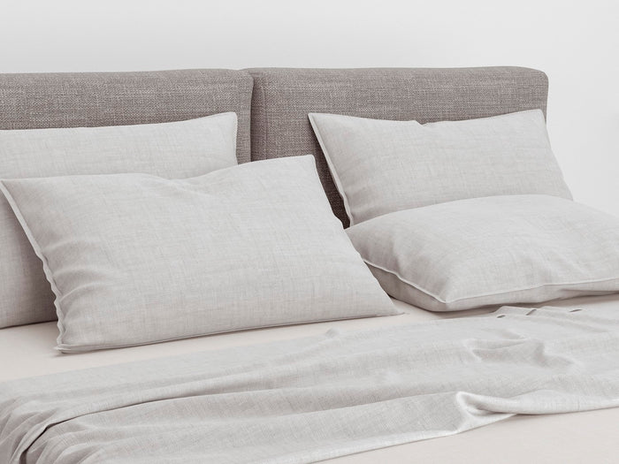 Zo Home Lino Kussensloop Linnen Look dove grey