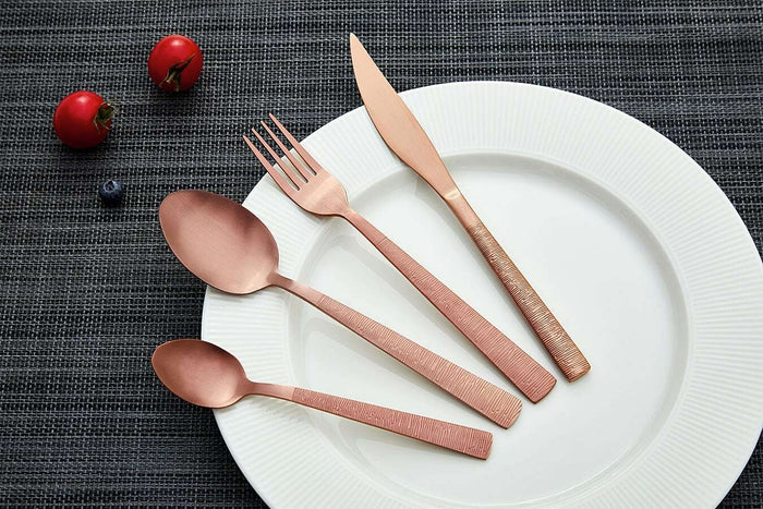 Buccan - Bestekset - Florence - 24 delig - Rosegoud