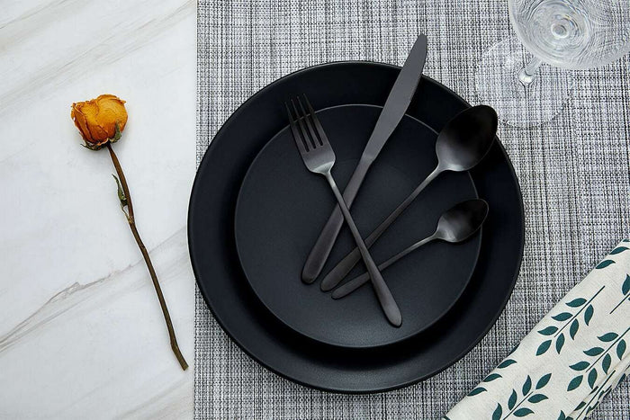 Buccan - Bestekset - London - 24 delig - Zwart