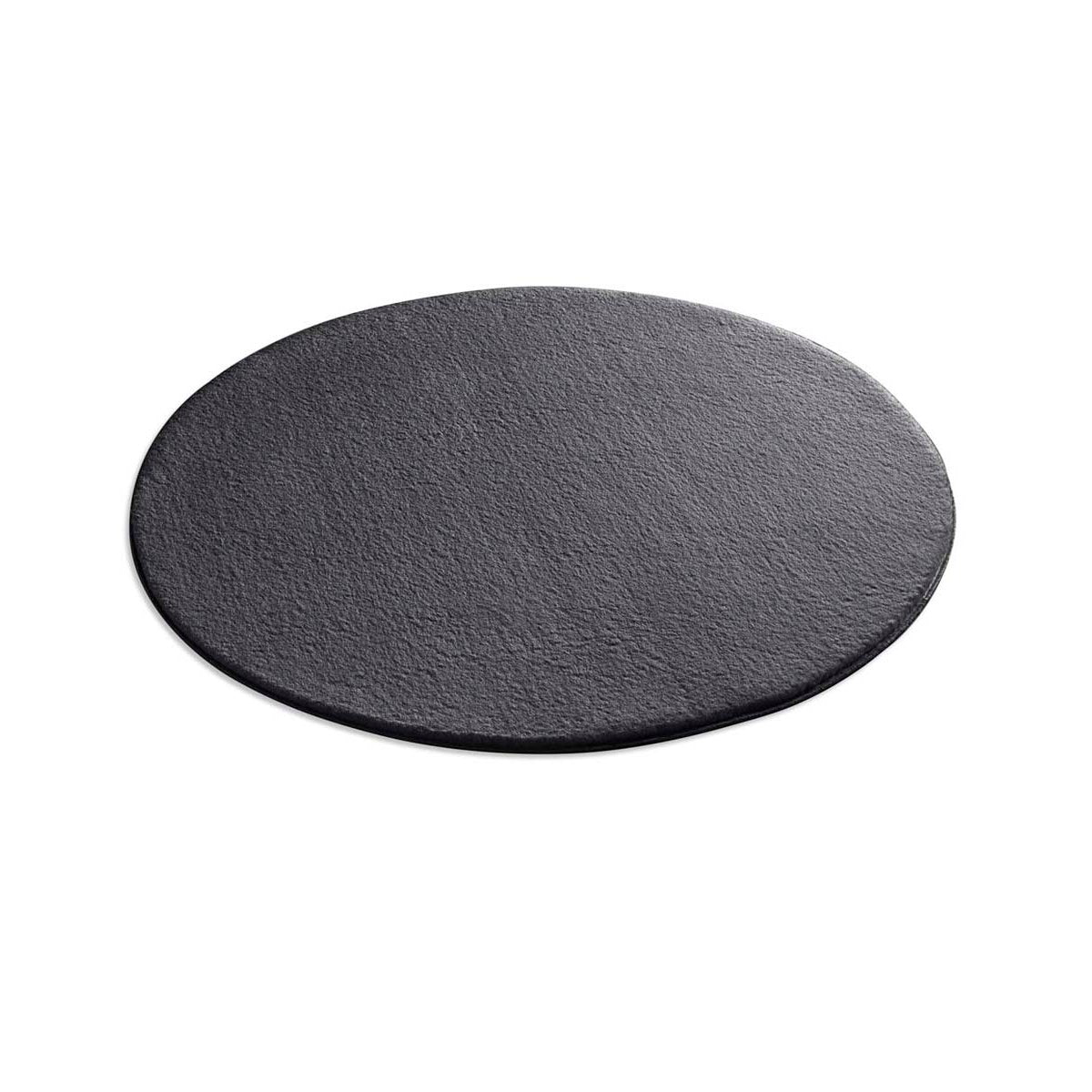 Tapeso Zacht rond vloerkleed Loft - antraciet - wasbaar 30°C - 120 cm