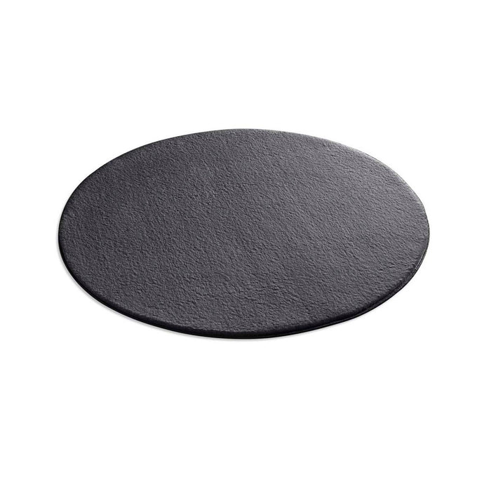 Tapeso Zacht rond vloerkleed Loft - antraciet - wasbaar 30°C - 120 cm