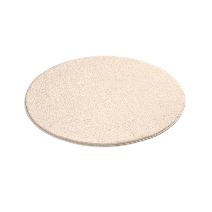 Tapeso Zacht rond vloerkleed Loft - crème - wasbaar 30°C - 120 cm