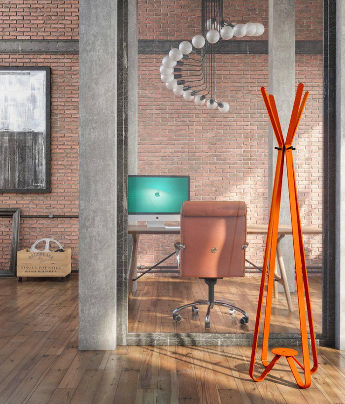 Gorillz Modi Industrieel design Kapstok Staand - Oranje