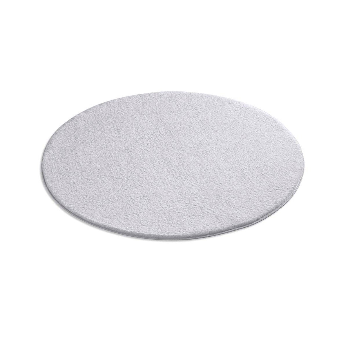 Tapeso Zacht rond vloerkleed Loft - grijs - wasbaar 30°C - 120 cm