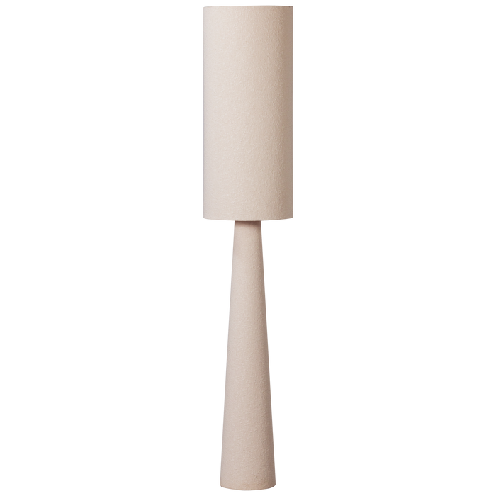 WOOOD Loft Vloerlamp - Metaal|Bouclé - Naturel - 187xØ35 cm