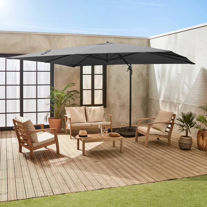sweeek - Rechthoekige zweefparasol 3x4 m – Antibes