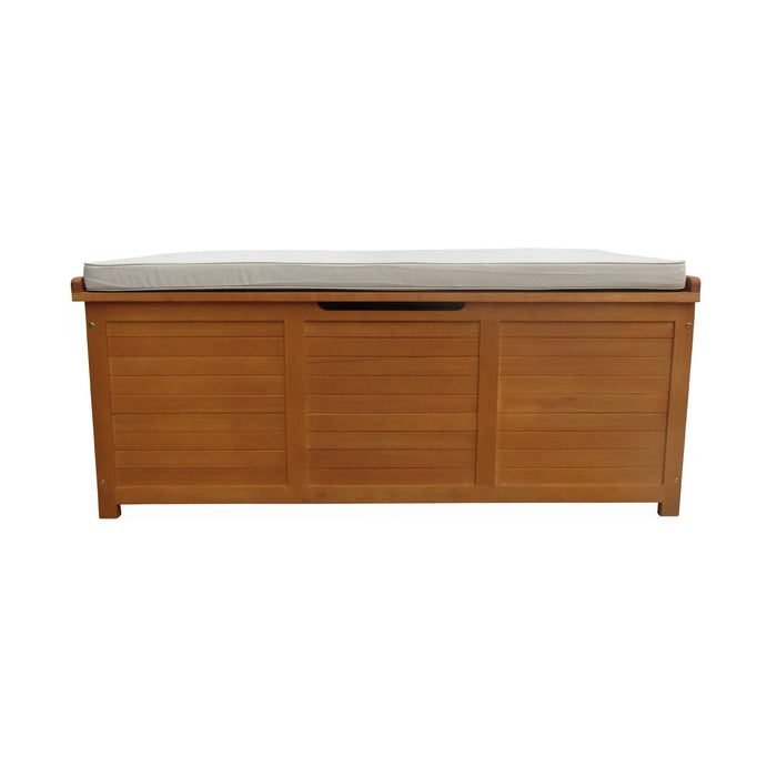 sweeek - Houten tuinbox 200L met gasveren