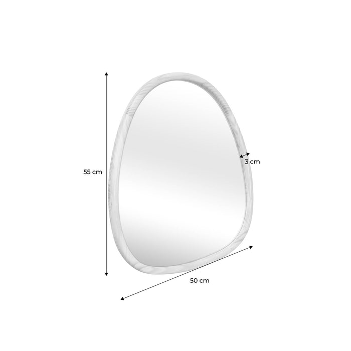 sweeek - Biologische dennenhouten spiegel, 55cm