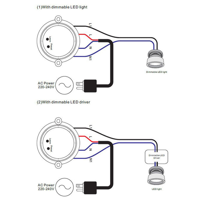 HOFTRONIC  LED dimmer draadloos Met afstandsbediening  100 Watt