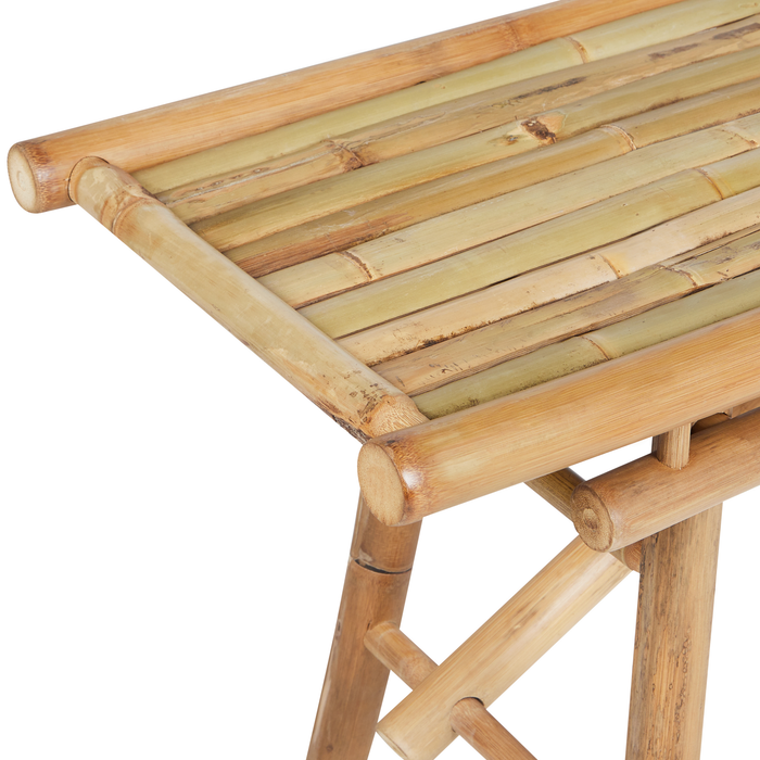 Beliani - TINDARI - Tuinbank set van 2 - Lichthout - Bamboe