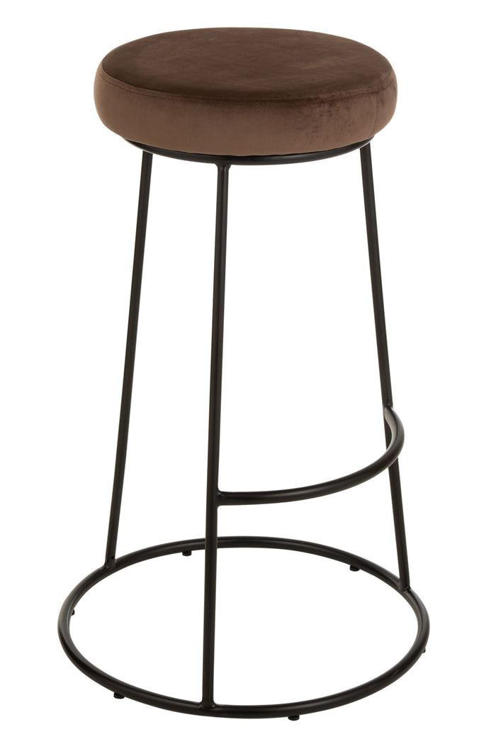 Zitting | Textiel | Bruin | 34x34x (h)7.5 Cm