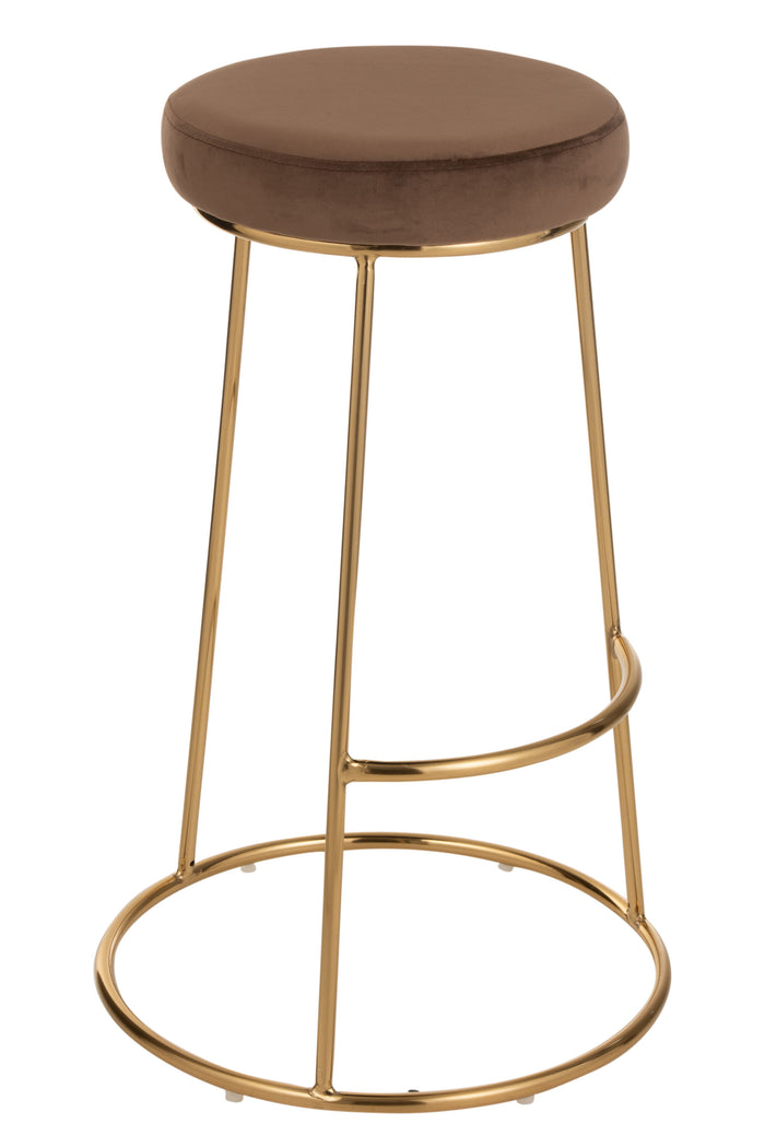 Zitting | Textiel | Bruin | 34x34x (h)7.5 Cm