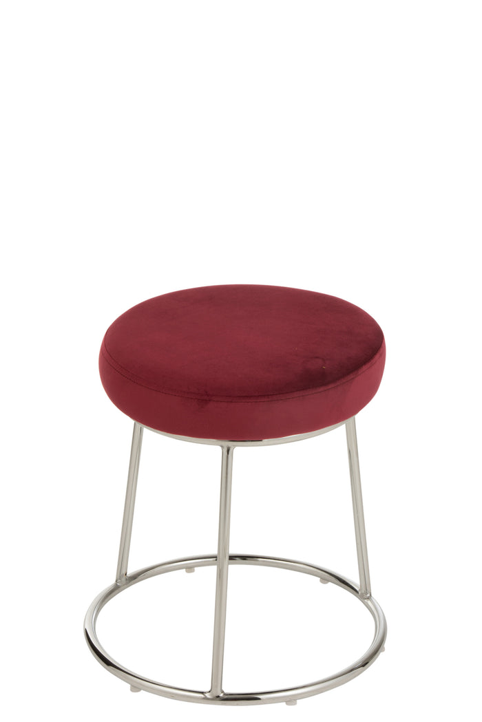 Zitting | Textiel | Rood | 34x34x (h)7.5 Cm