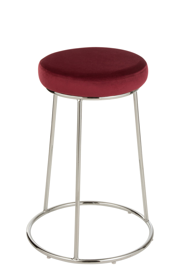 Zitting | Textiel | Rood | 34x34x (h)7.5 Cm