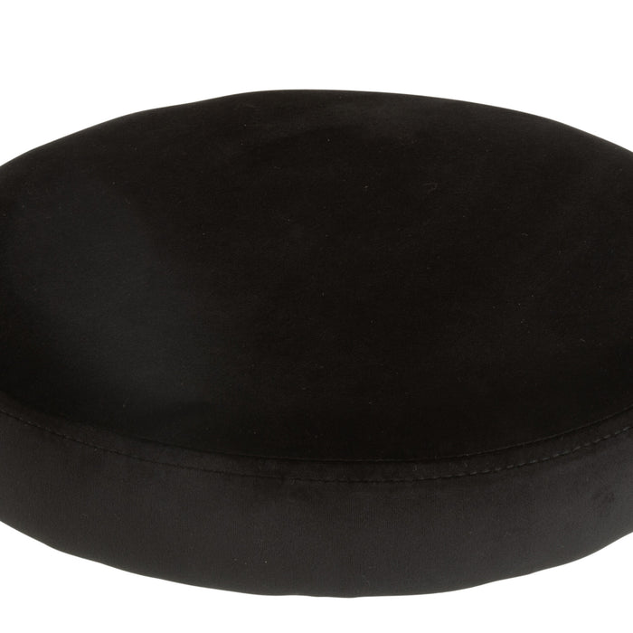 Zitting | Textiel | Zwart | 34x34x (h)7.5 Cm