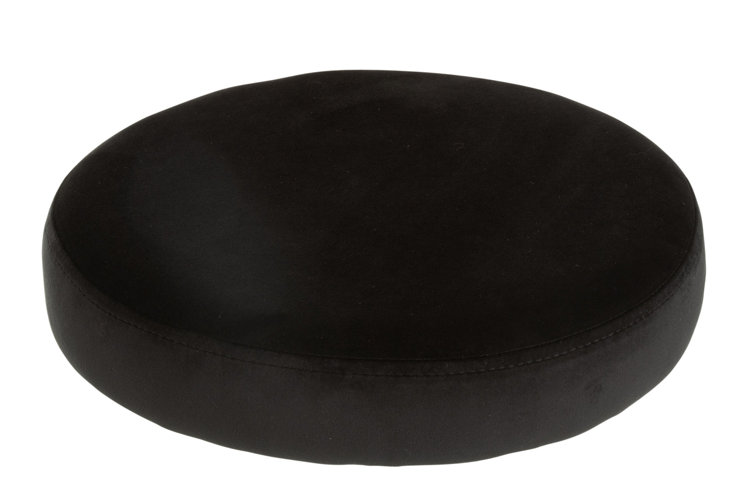 Zitting | Textiel | Zwart | 34x34x (h)7.5 Cm