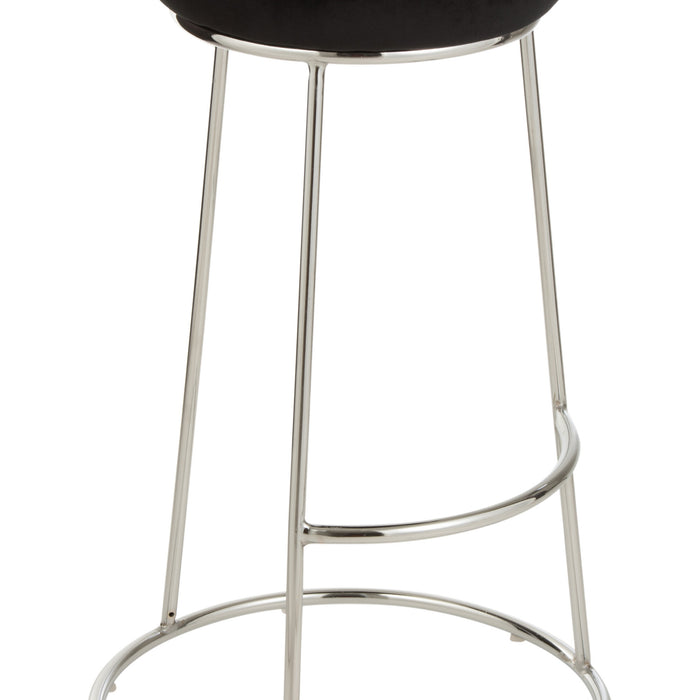 Zitting | Textiel | Zwart | 34x34x (h)7.5 Cm