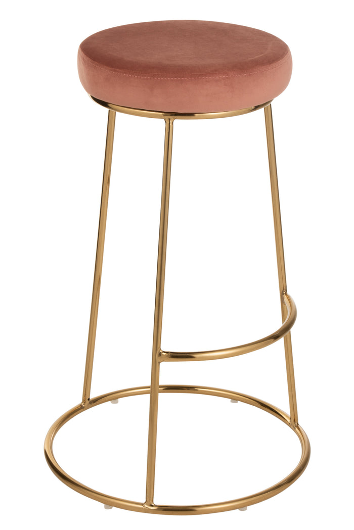 Zitting | Textiel | Roze | 34x34x (h)7.5 Cm