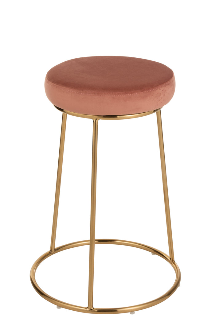 Zitting | Textiel | Roze | 34x34x (h)7.5 Cm