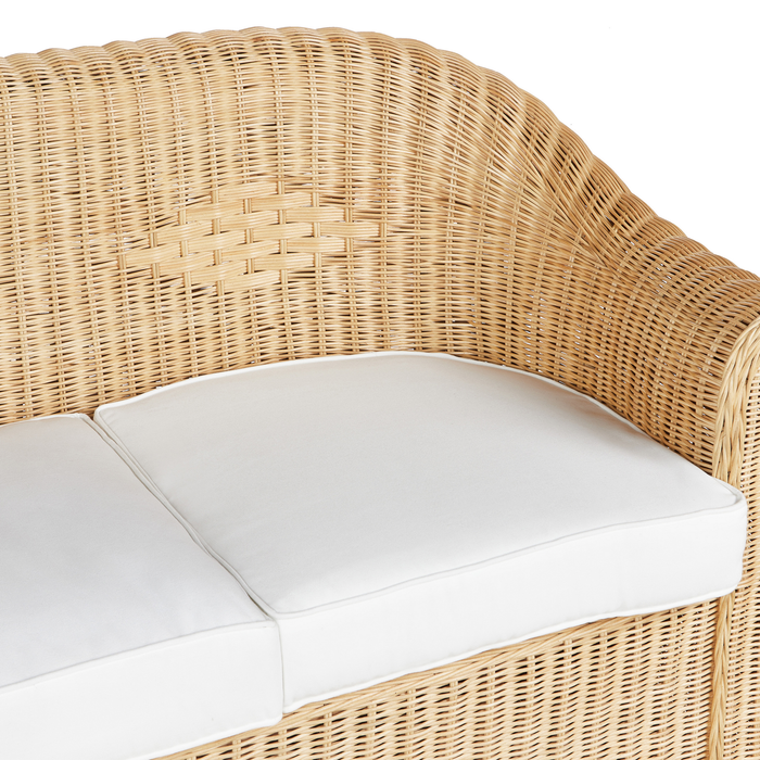 Beliani - LIVADEIA - 3-zits tuinbank - Natuurlijk - Rotan