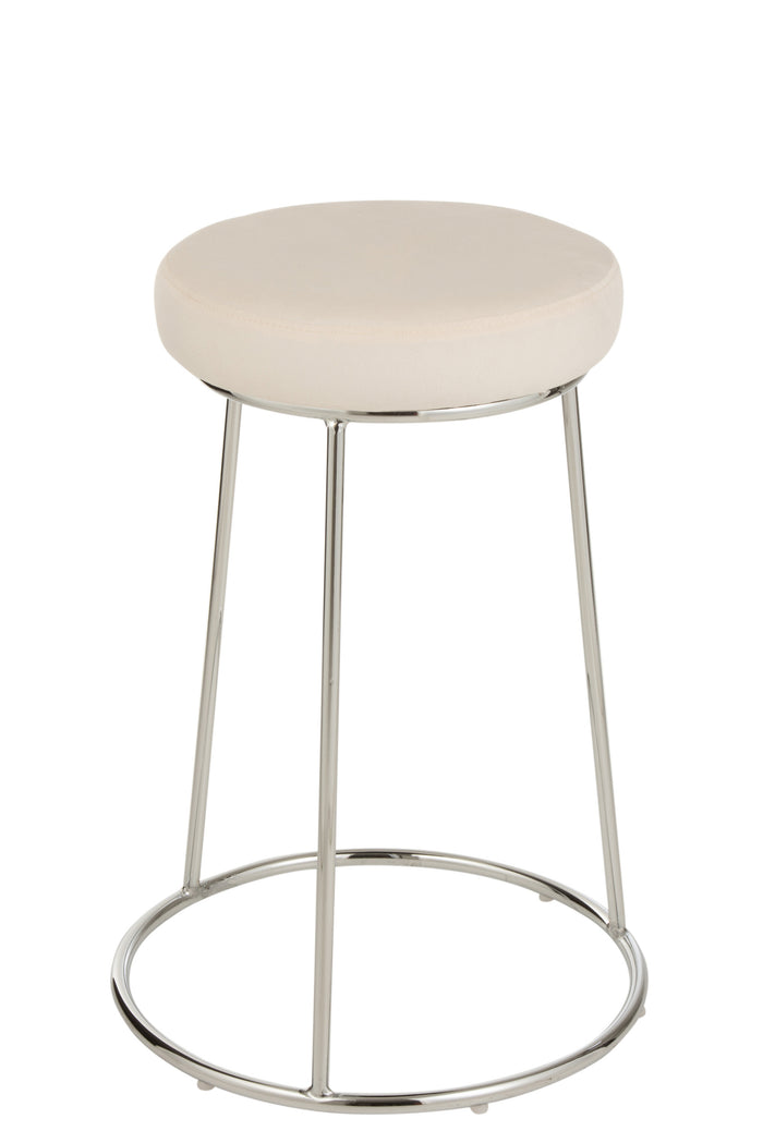 Zitting | Textiel | Wit | 34x34x (h)7.5 Cm