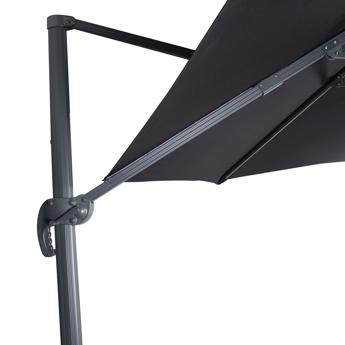 Nest outdoor Brandon Zweefparasol Zwart Ø 350 cm