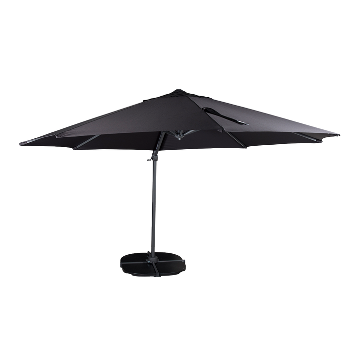 Nest outdoor Brandon Zweefparasol Zwart Ø 350 cm