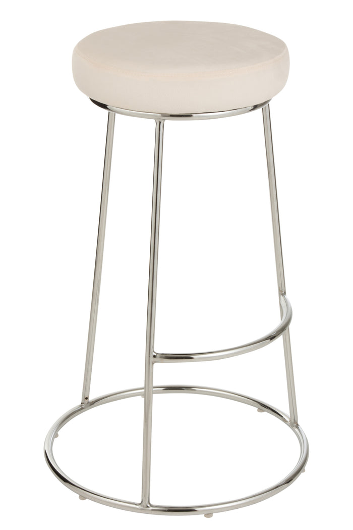 Zitting | Textiel | Wit | 34x34x (h)7.5 Cm