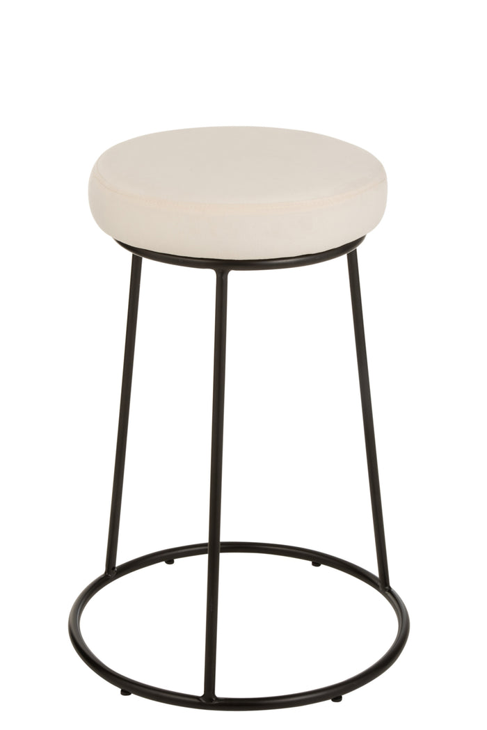 Zitting | Textiel | Wit | 34x34x (h)7.5 Cm