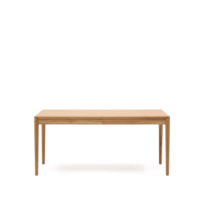 Kave Home - Uitschuifbare tafel Lenon van eikenfineer en massief