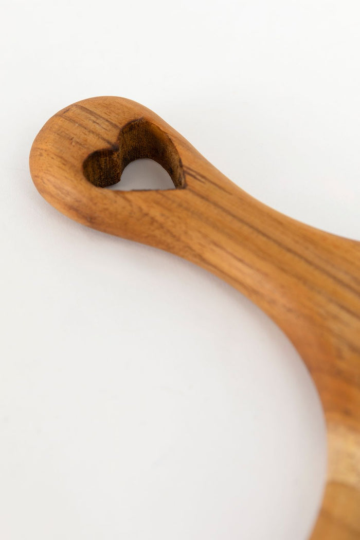 Sissy-Boy Teakhouten snijplank klein met hart