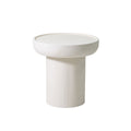 Giga Meubel - Salontafel Rond 50cm - Beige Beton Ciré - Joyce