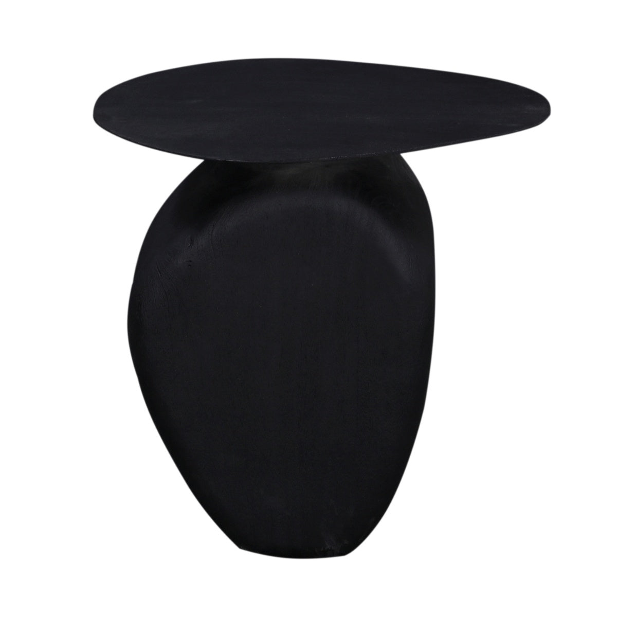 Giga Meubel - Bijzettafel Organisch - Zwart Mangohout - 45x35x45cm - Ebbe