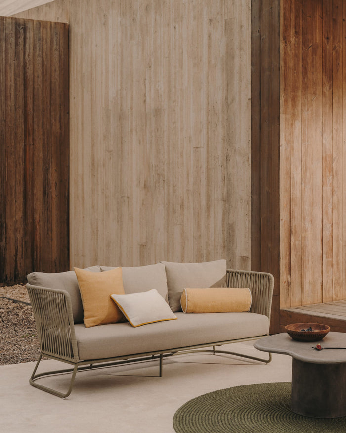 Kave Home - Salontafel Macarella van cement 83 x 77 cm