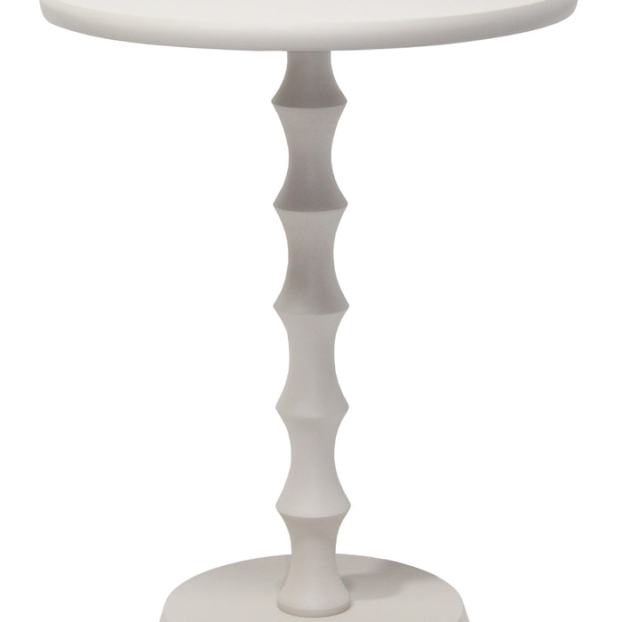 Giga Meubel - Bijzettafel Rond - Metaal Beige - 40x40x51,5cm - Fiene