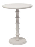 Giga Meubel - Bijzettafel Rond - Metaal Beige - 40x40x51,5cm - Fiene