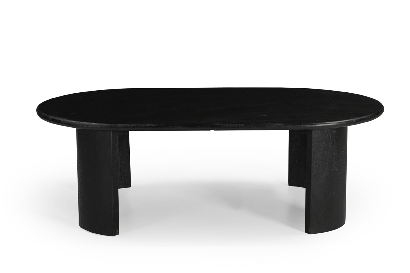 Giga Meubel - Salontafel Ovaal 120cm - Zwart Mangohout - Maikel