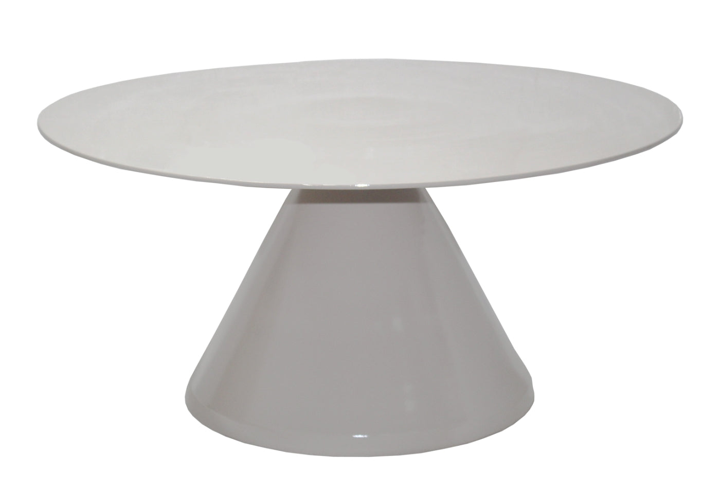 Giga Meubel - Salontafel Rond - Beige Glans - 69x69x33,5cm - Kelsi