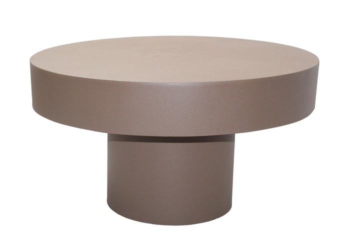 Giga Meubel - Salontafel Rond - Taupe Ijzer - 66x66x36,5cm - Margriet