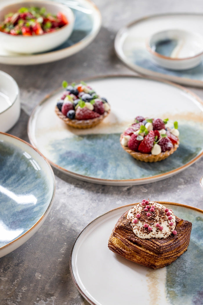 Bonna Diep bord - Fium - Porselein - 25 cm (1300cc) - set van 6