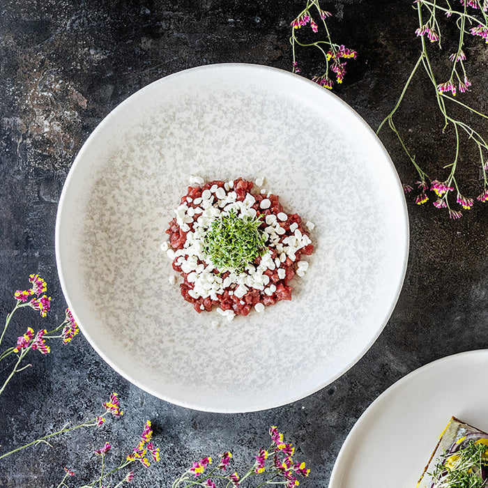 Bonna Dinerbord - Lunar White - Porselein - 28 cm - set van 6