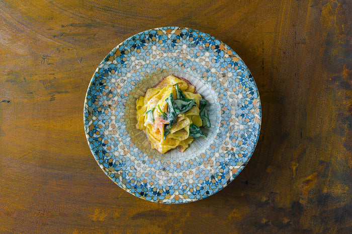 Bonna Pastabord - Luca Mosaic - Porselein - 28 cm (400cc) - set van 2