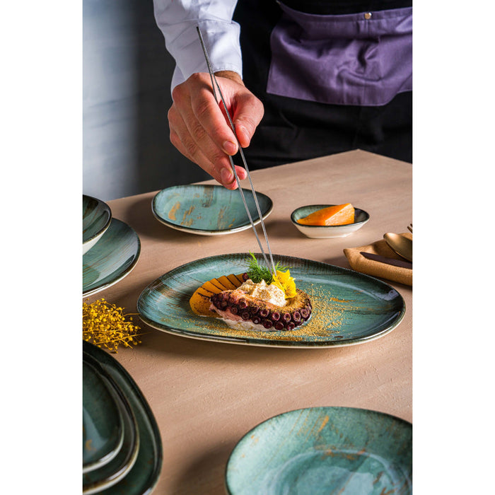 Bonna Serveerschaal - Madera - Porselein - 31x24 cm - set van 2