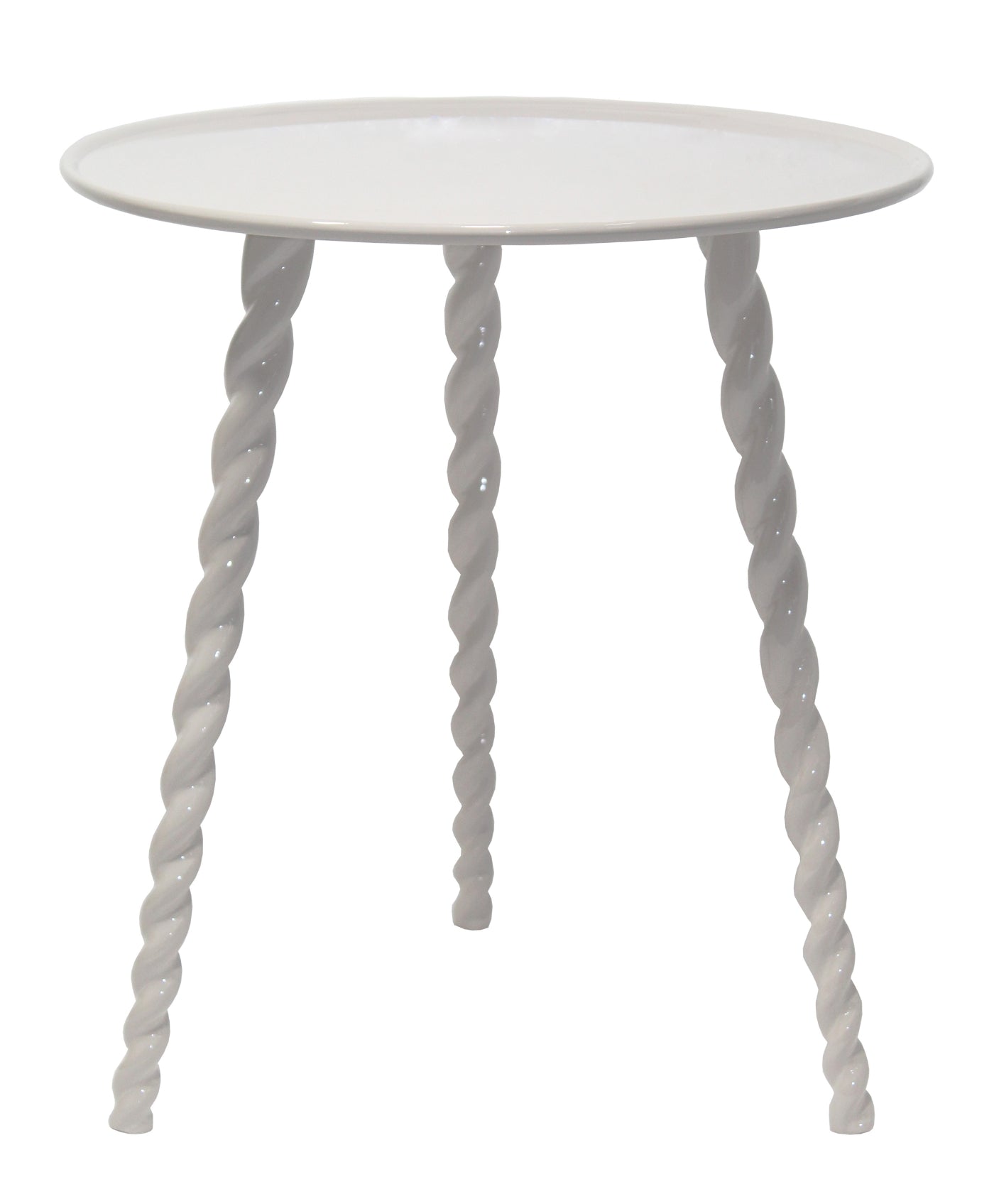 Giga Meubel - Bijzettafel Rond - Beige - 45,5x45,5x50cm - Santi